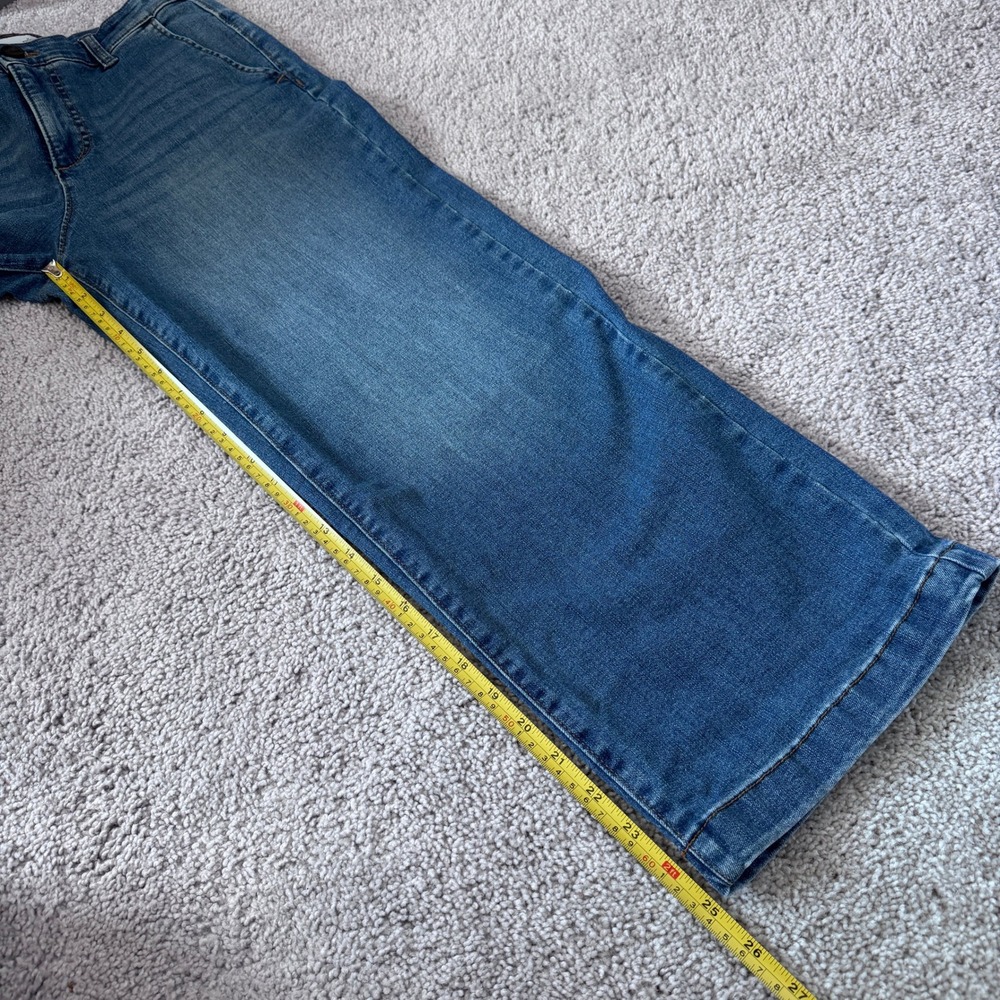 Ella Moss Wide Leg Crop Medium Wash Jeans Size 4 NWT - Picture 6 of 8